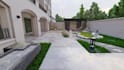 design landscape, garden, backyard, patio in 2d and 3d