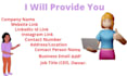 do data entry, web research, linkedin and email searching
