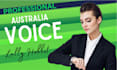 record an engaging, warm female australian voice over