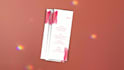 do menu card design with aesthetic