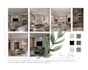 do transitional bedroom interior design, render, floor plan