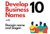 write 10 business names and domain verification