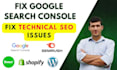 fix search console semrush errors site audit technical SEO