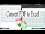 convert PDF to excel, scan pages to excel, google sheet