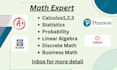 be your tutor math mathematics statistics calculus algebra assignment expert