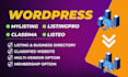 build wordpress listing directory and classified site