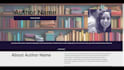 create a professional responsive book author website