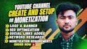 do create and setup your youtube channel with logo, banner
