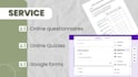 create questionnaires, assessment and google forms surveys