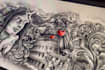 professionally draw your chest tattoo