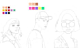 draw colourful digital illustration