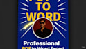 pdf to word conversion editable docs fast delivery
