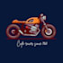 design a logo about cafe racer introduced in 1960