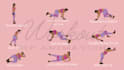 create workout, exercise, yoga pose gif animation for you