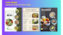 restaurant food menu flyer design