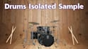 isolate drums from any song