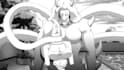 create black and white 2d animation with anime style