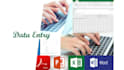 do data entry, data input, data extraction, collection, data mining