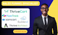 setup thrivecart thrive architect samcart flowtrack builderall landing page