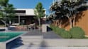 do landscape design, garden design, backyard, swimming pool, and render