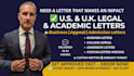 write business letters, college appeal letters, and admission resolutions