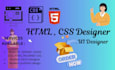 create a clean and modern website layout using HTML and CSS