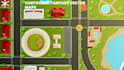 design unique vector map, event map or city map illustration