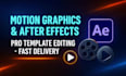 do motion graphics and video editing in after effects