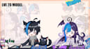 design chibi tabletop live2d vtuber model for vtuber studio,  prpr, and rigging