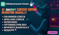 rewrite edit chat gpt ai content editing humanize manually do SEO optimization