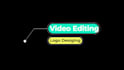 video editing and logo designing