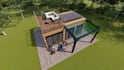 Design Tiny Cabin, Small House, Cottage, Cabana Home By Tharuka Dewshan 