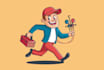 design a cartoon logo, mascot, or character