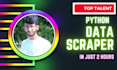 build a python data scraper and data extraction in 2 hours