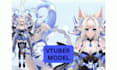 rig live2d vtuber model 2d vtuber model 3d vtuber commission