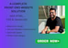 develop your front end website using HTML,CSS and javascript