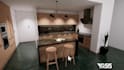 present animated interior and exterior design with clickable options
