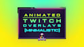 design animated twitch overlay, facecam, stinger for stream