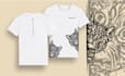 make an icon tshirt design with line art