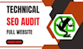 do technical audit your website with screaming frog and provide an SEO report