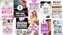 provide 25 editable pinterest pin templates