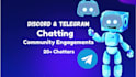 do discord chat, discord chatter and community manager