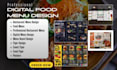 design your digital menu, digital menu board and printable meal planner