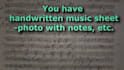 engrave your music sheet into  sibelius or finale