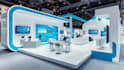 design creative 3d exhibition booth, kiosk, stall