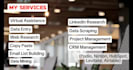 be your virtual assistant for data entry, CRM management and data mining
