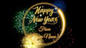make happy new year 2025 fireworks video with your message