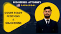 draft trust and probate legal documents for court filing