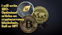 write articles on bitcoin, blockchain and cryptocurrency
