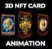 animate and nft trading card and nft artwork or image